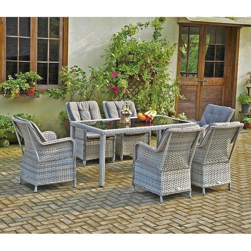 Cotswald Rectangular 6 - Person 63'' Long Dining Set with Cushions