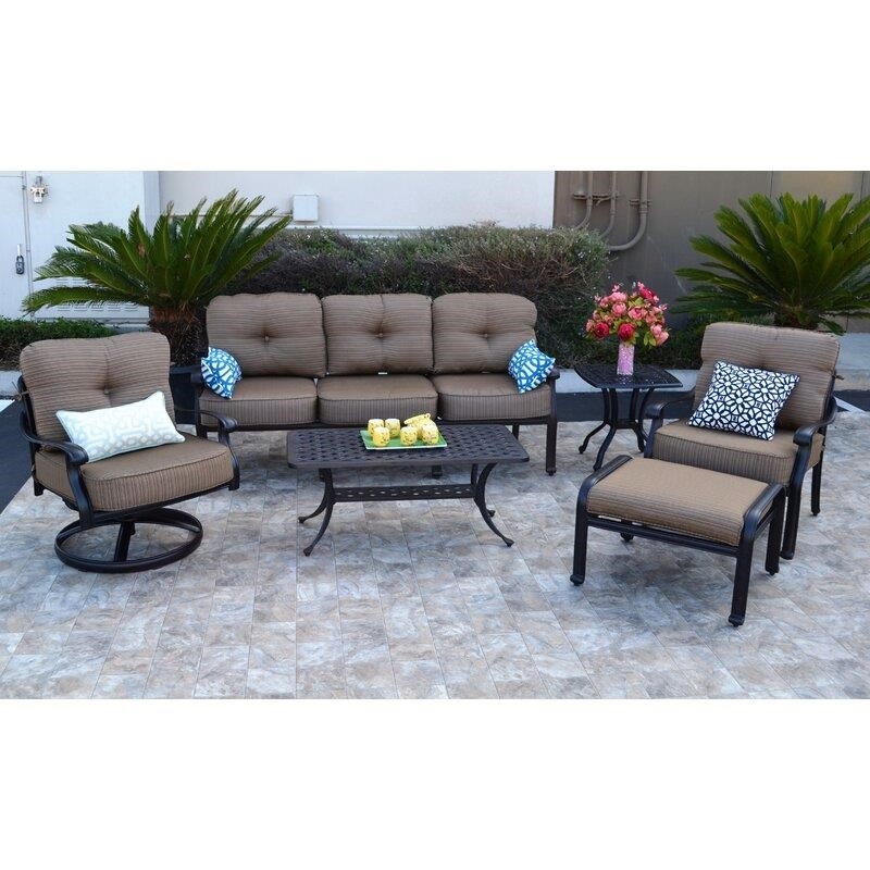 Nola Metal 5 - Person Seating Group with Cushions
