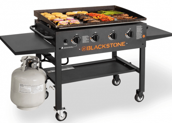 🔥Blackstone 4-Burner 36′′ Griddle Cooking Station With Side Shelves (Limited one piece)