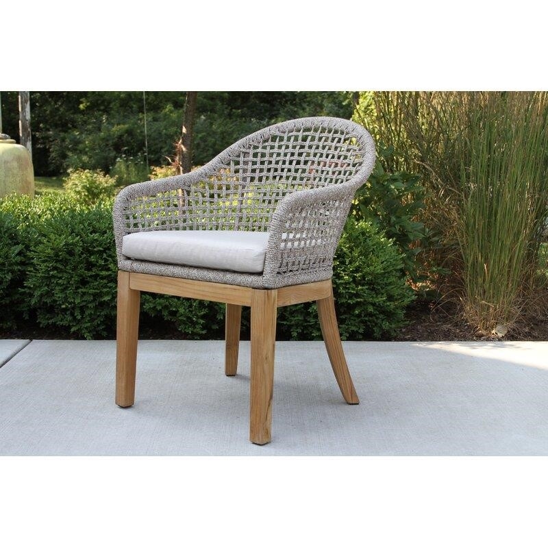Hayden Solid Wood 2 - Person Seating Group with Sunbrella Cushions