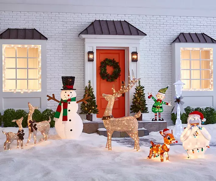 5' Light-Up Pop-Up Snowman