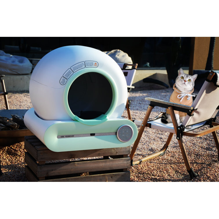 Automatic Self Cleaning Cat Litter Box 65L App Control