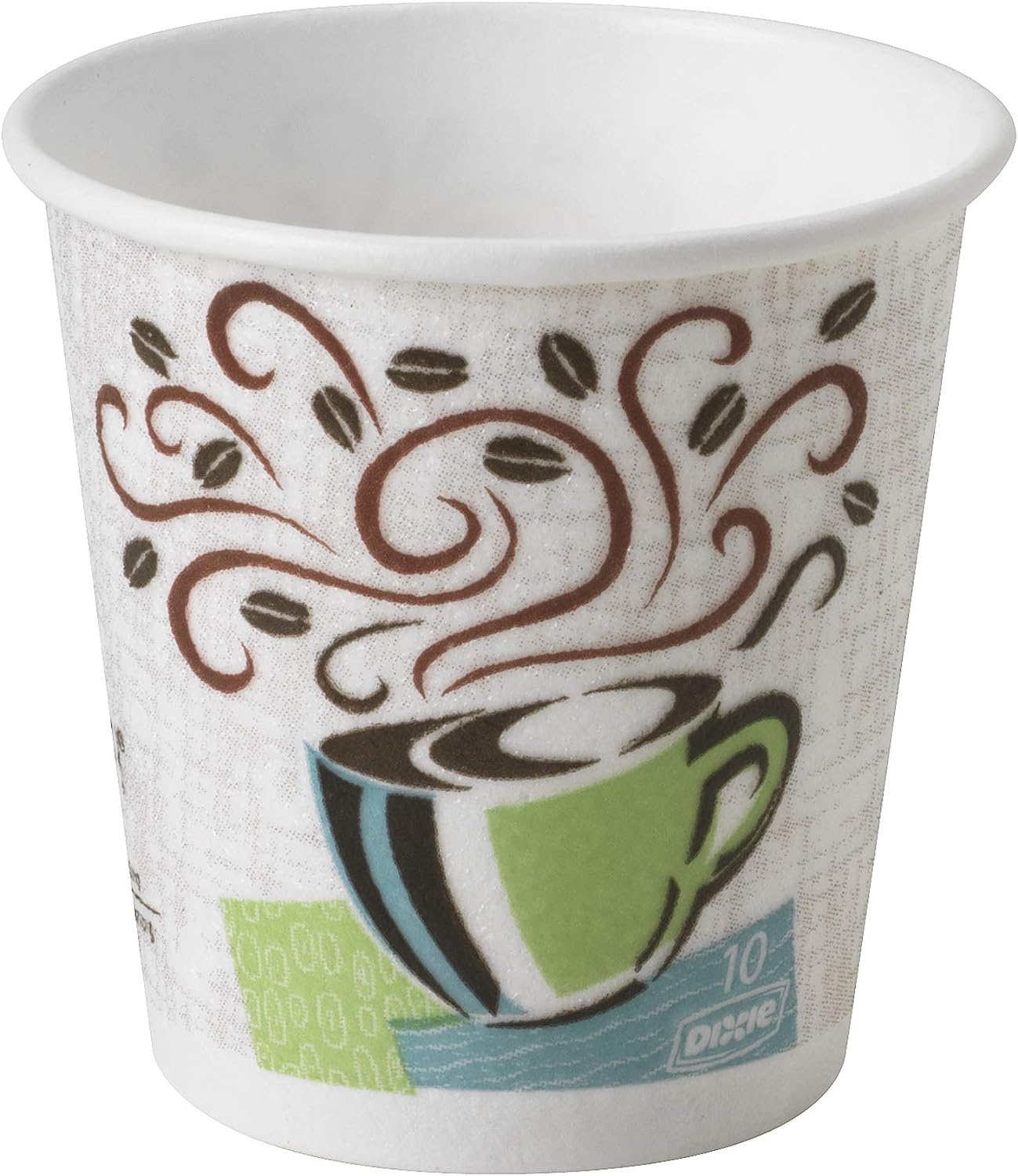 Dixie PerfecTouch 12 Oz Insulated Paper Hot Coffee Cup by GP PRO (Georgia-Pacific); Coffee Haze; 5342DX; 500 Count (25 Cups Per Sleeve; 20 Sleeves Per Case)