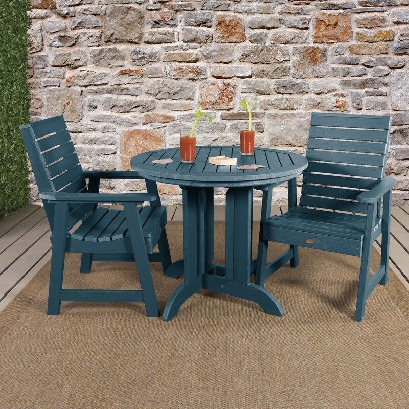 Trigg Round 2 - Person 36'' Long Bistro Set
