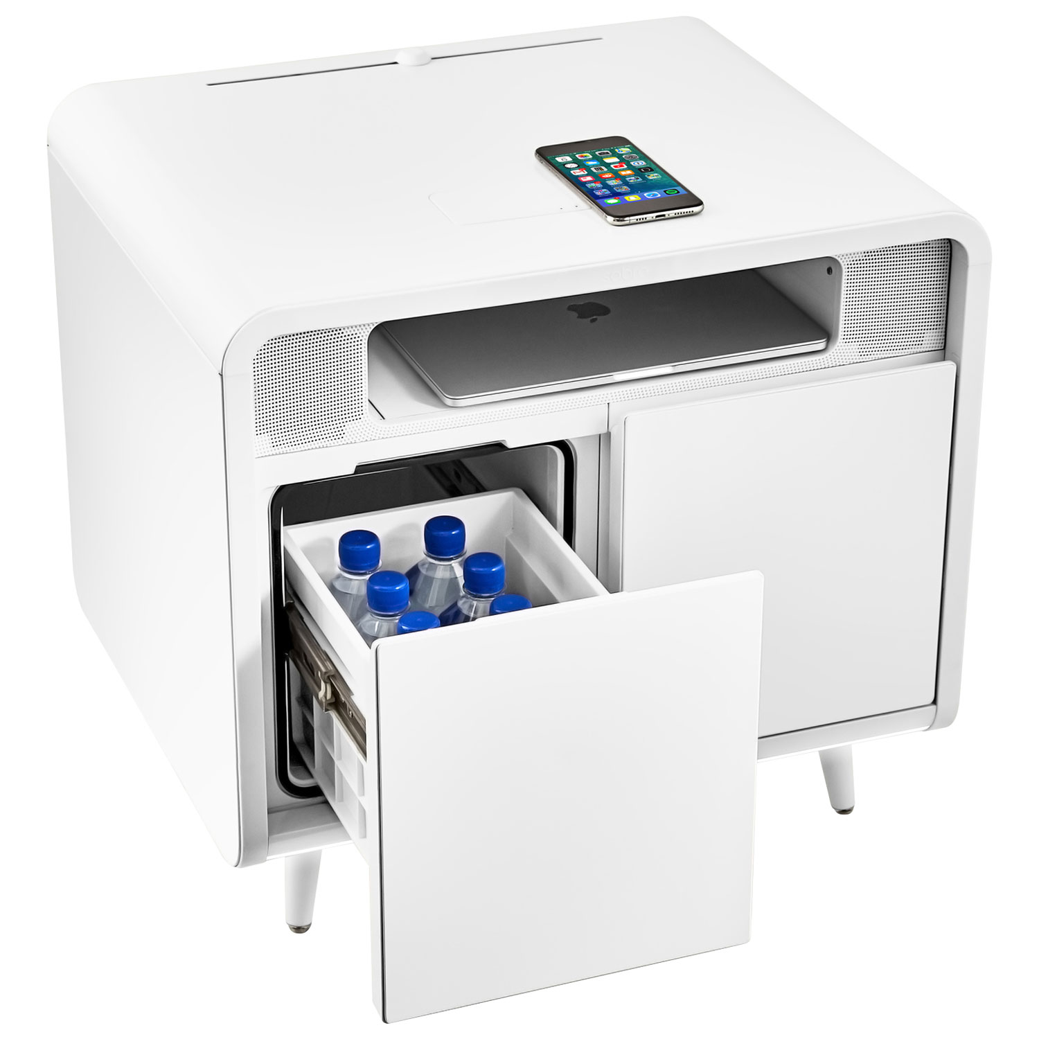 Smart Side Table with Thermoelectric Cooling Drawer