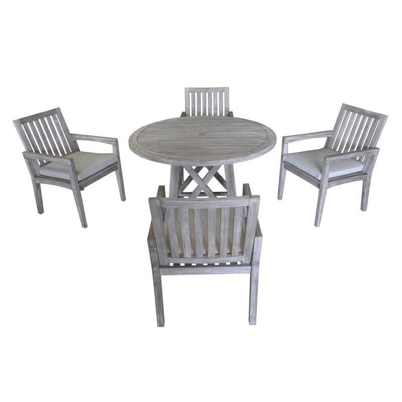 Jessica Square 39'' Long Dining Set with Cushions