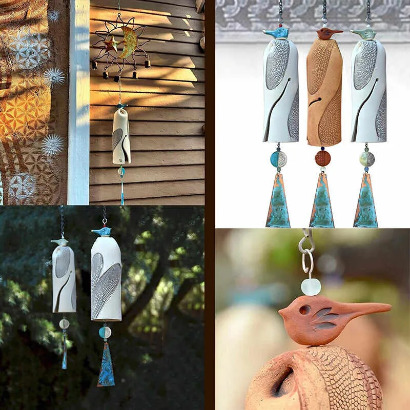 New Beautiful Rustic Dragonfly Wind Chimes Home Garden Decoration