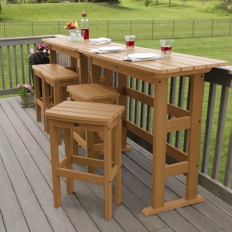 Regan Rectangular 4 - Person 54'' Long Bar Height Dining Set