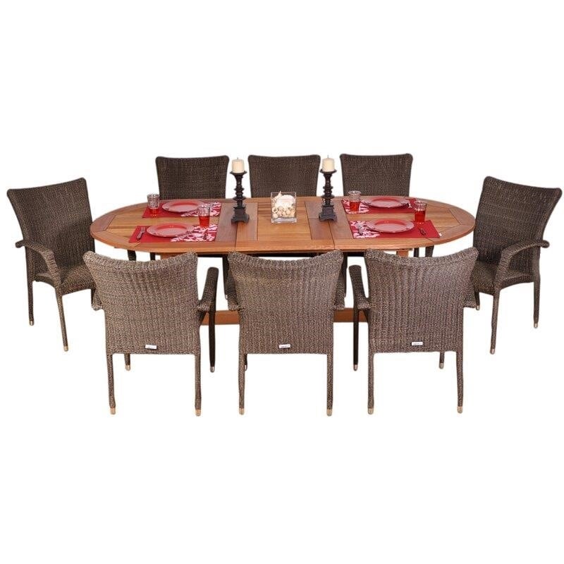 Eckman Oval 8 - Person 71'' Long Dining Set