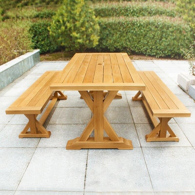 Baytown Rectangular 4 - Person 78.75'' Long Dining Set