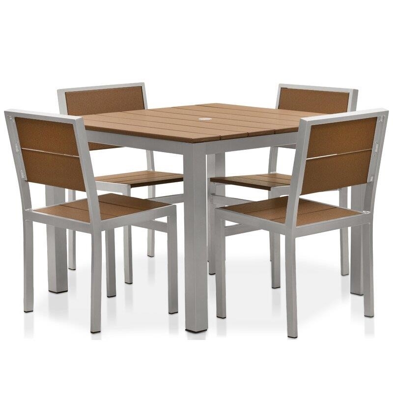 Torrens Square 4 - Person 40'' Long Dining Set