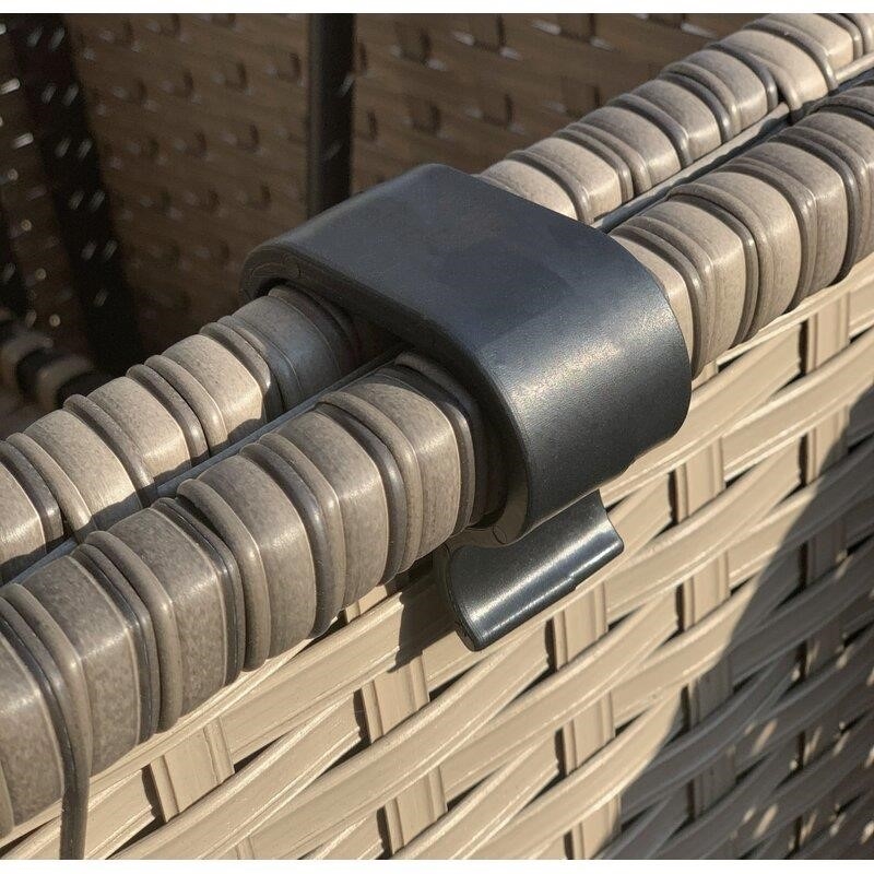 Alhambra Wicker/Rattan 4 - Person Seating Group with Cushions