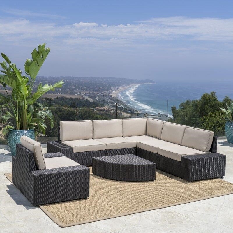 Graison Metal 5 - Person Seating Group with Cushions
