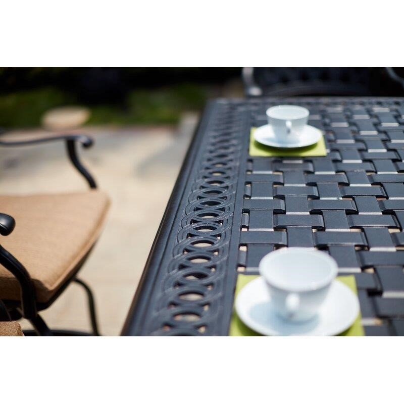 Milsap Square 8 - Person 60'' Long Bar Height Dining Set with Cushions