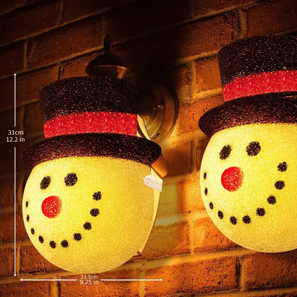 âSnowman Porch Light Covers