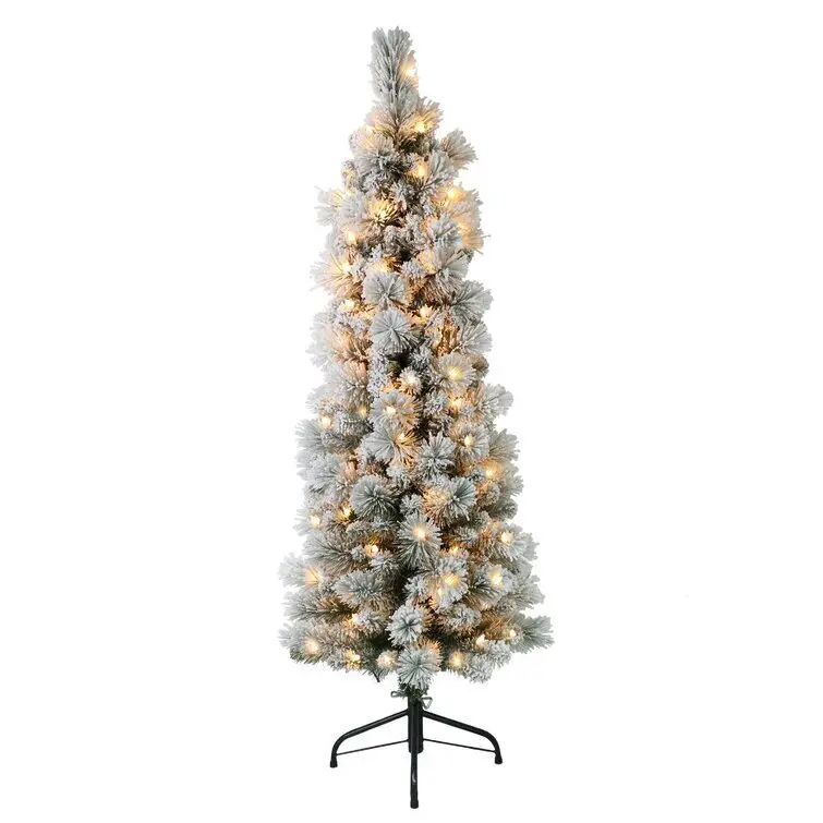 Lighted Artificial Pine Christmas Tree