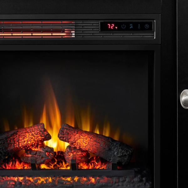 Canteridge 47 in. Media Console Electric Fireplace for TVs up to 55 in. in Black