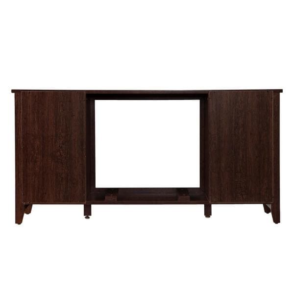 Colton Alexa Enabled 55.5 in. Electric Smart Fireplace in Espresso