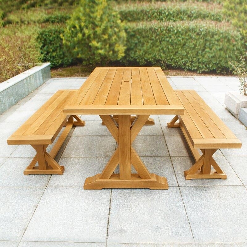 Baytown Rectangular 4 - Person 78.75'' Long Dining Set