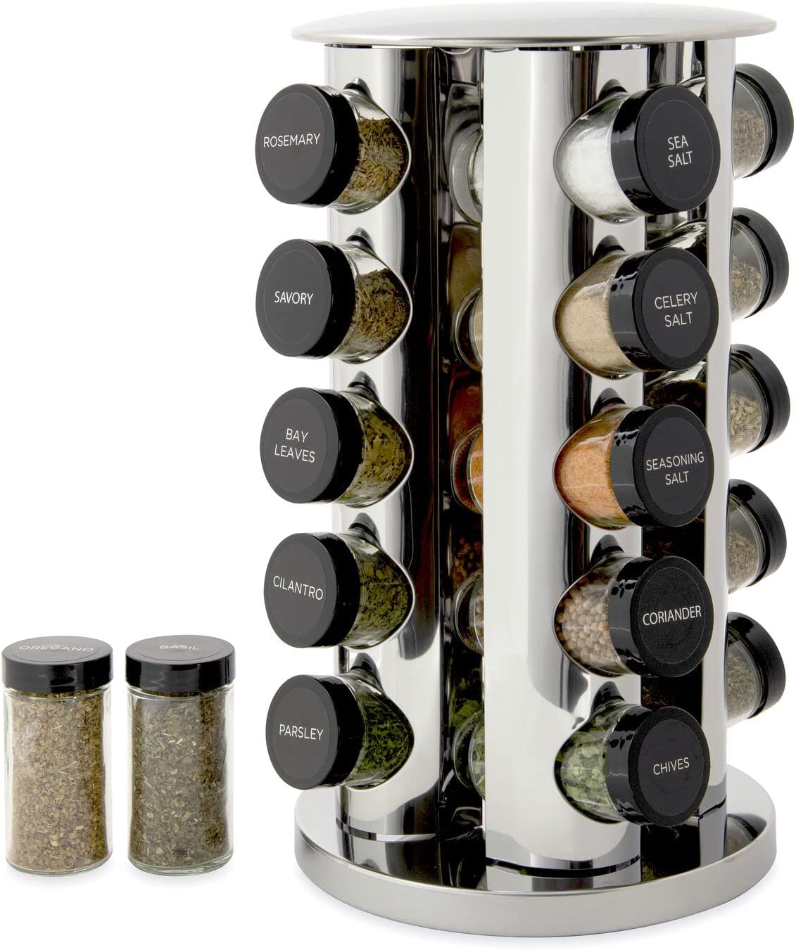 [🎁GIFT]Rotary 20-tank counter top rack tower organizer