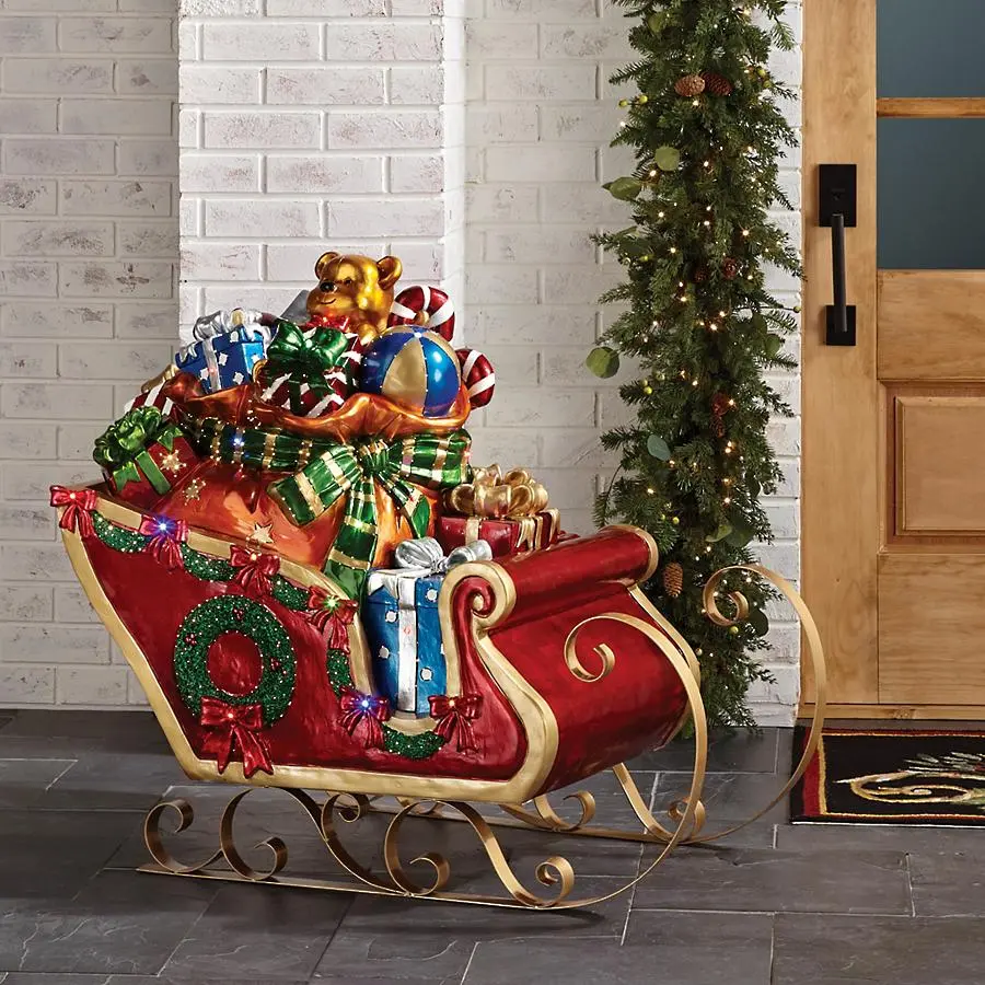 LED Sleigh with Toys