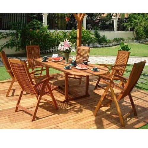 Amabel Oval 6 - Person 67'' Long Dining Set