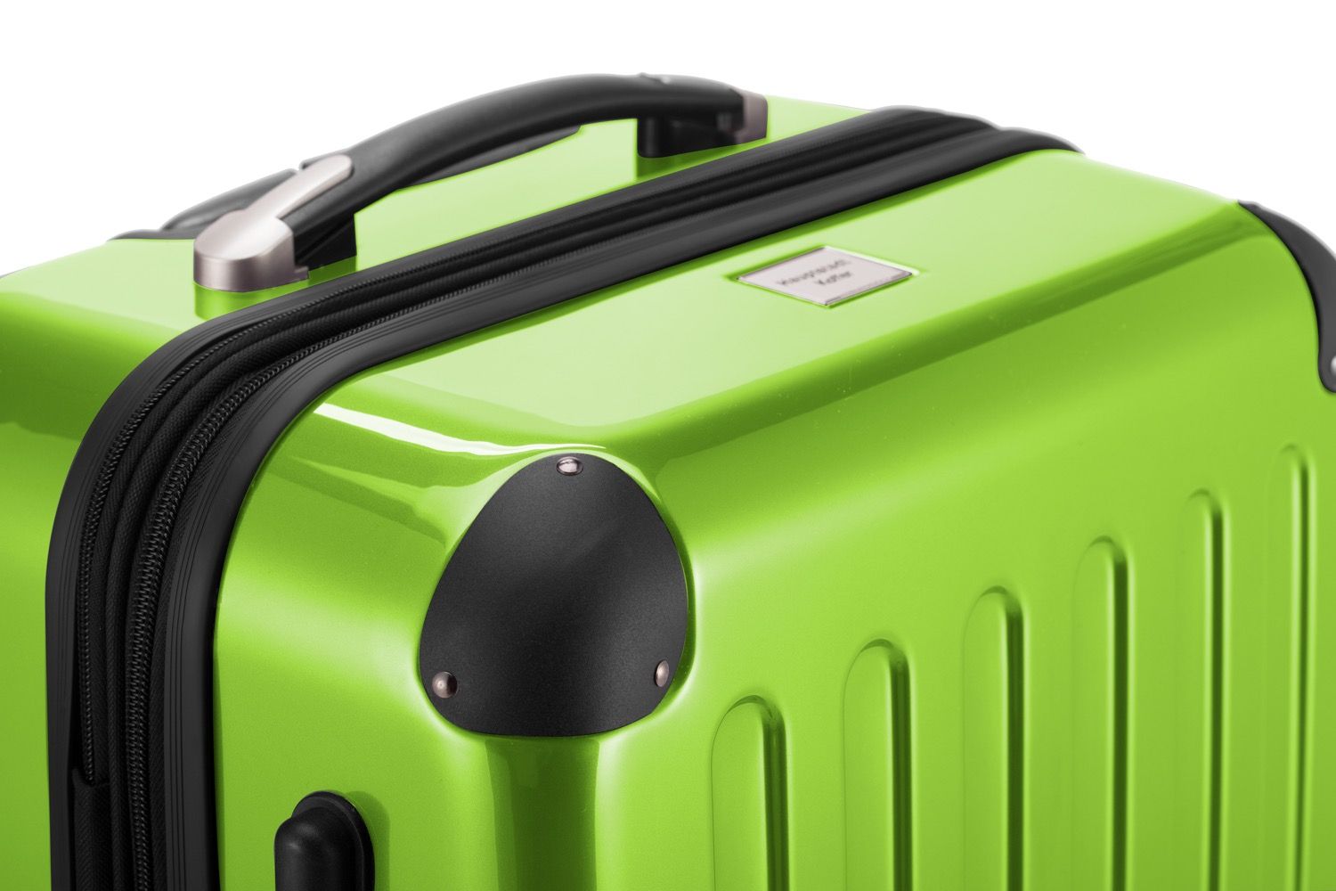 Alex - hand luggage hard shell glossy apple green, 55 cm, 42 liters