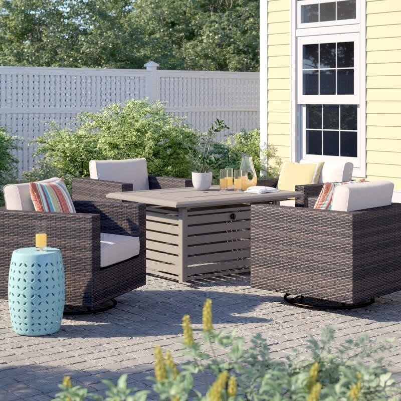 Amarantha 4 - Person Seating Group with Cushions