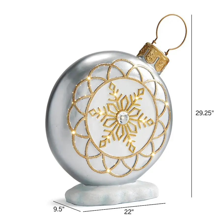 2D Snowflake LED Yard Ornament