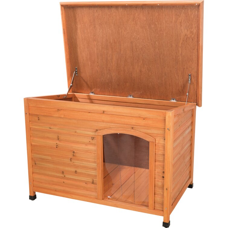 Gilmore Brown Wood Insulated Dog House