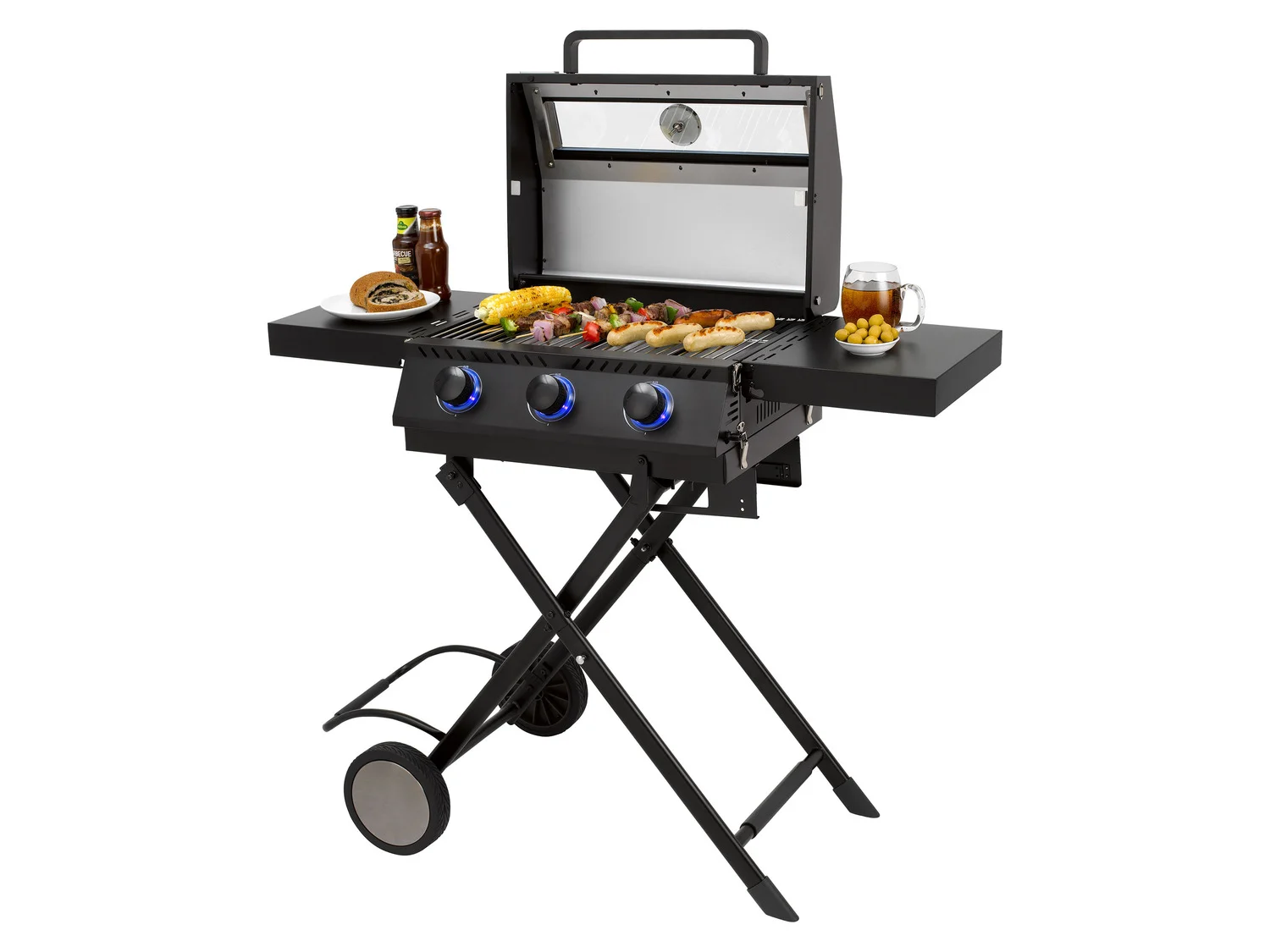 tepro gas grill Chicago Special Edition, 3 burners, 9.0 kW, black