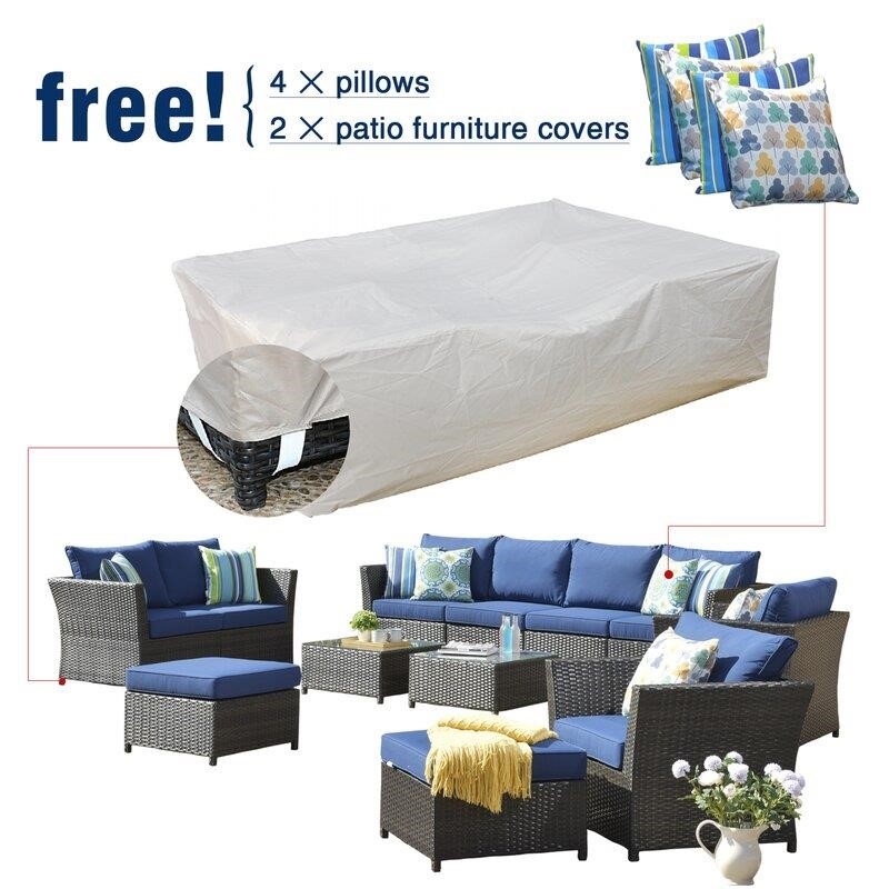 Wicker/Rattan 250 - Person Seating Group with Cushions