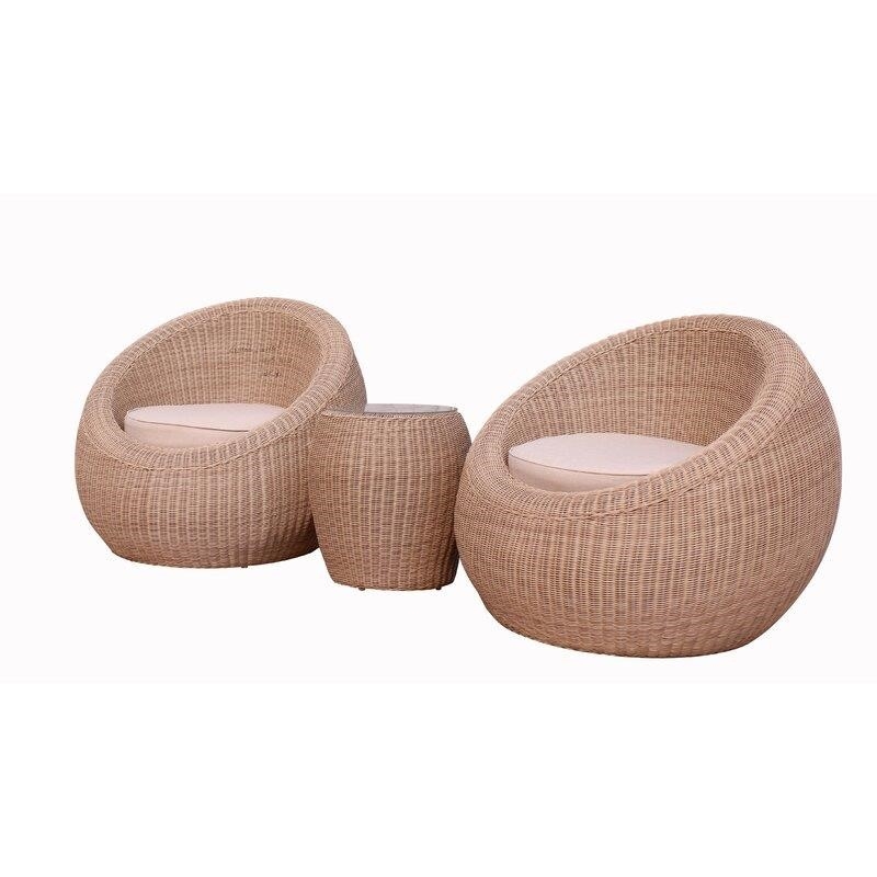 Anissa Metal 2 - Person Seating Group with Cushions