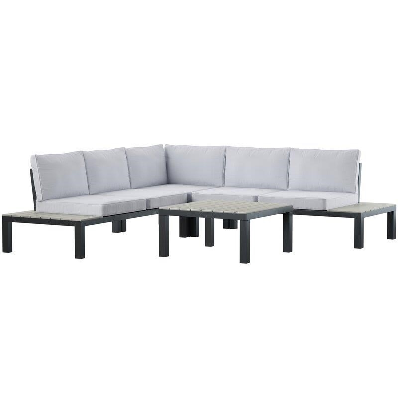 Claunch Metal 4 - Person Seating Group with Cushions