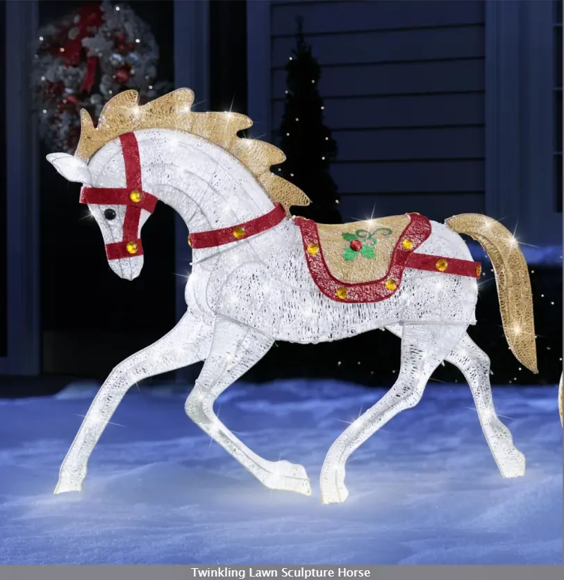 Twinkling Lawn Sculptures- Solar energy storage function