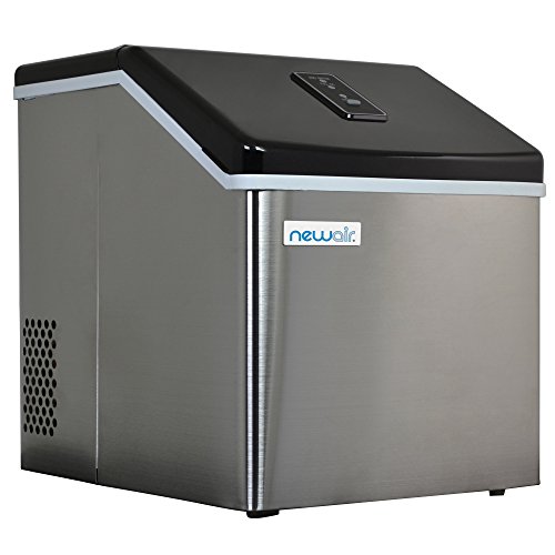 Newair Silver Countertop Ice Maker Machine, Compact Automatic Ice Maker