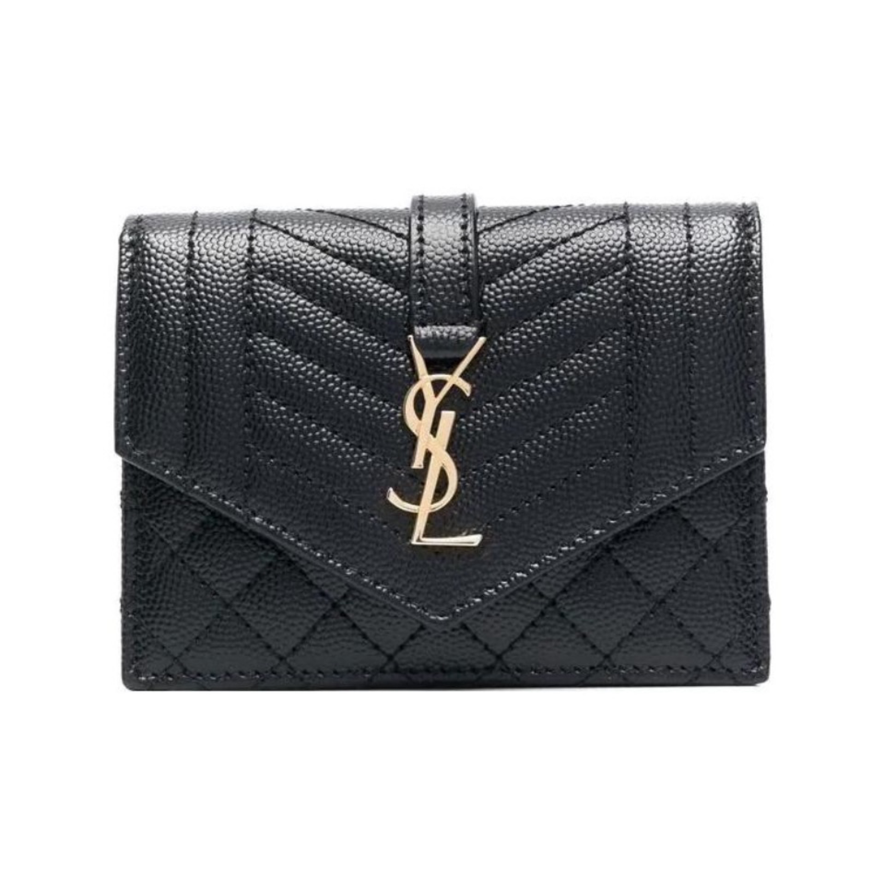 Saint Laurent YSL Grained Leather Wallet (Perfect Replica)