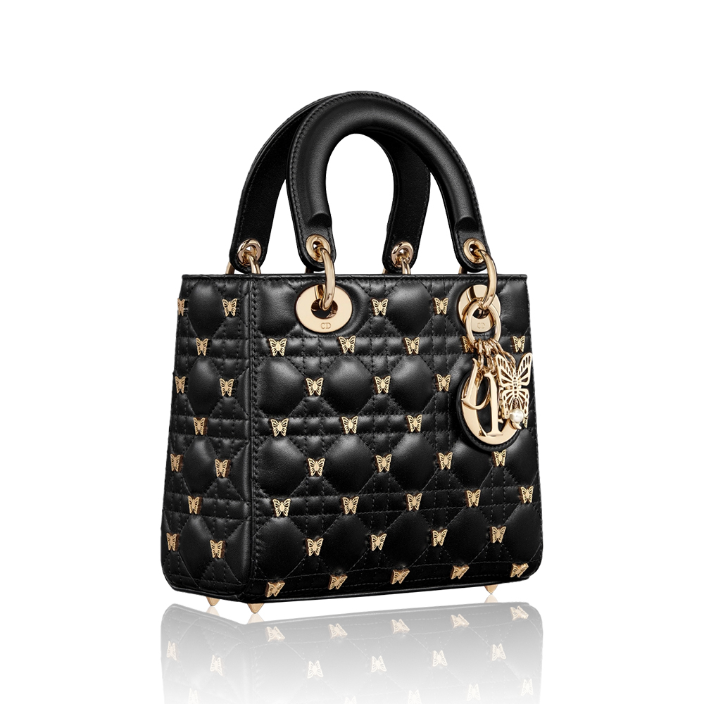 Dior Lady Dior Butterfly Rivet Lambskin Bags  (Perfect Replica)