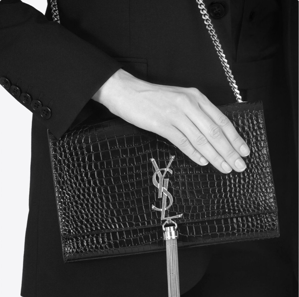 Saint Laurent YSL Kate Tassel Crocodile Leather Bag (Perfect Replica)