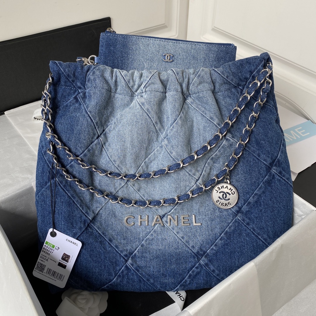 Chanel 22bag Old Denim(Perfect Replica)