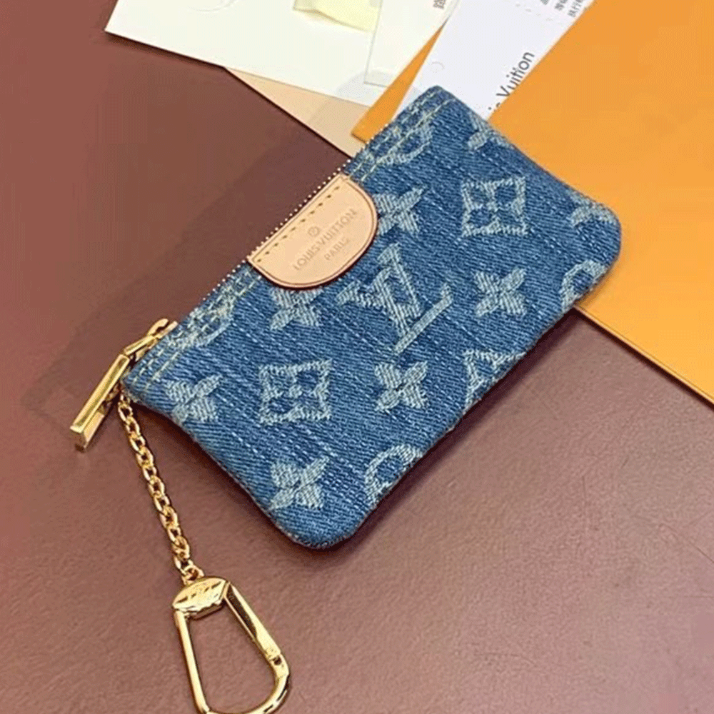 Louis Vuitton LV Jacquard Denim Key Bag （Perfect Replica）