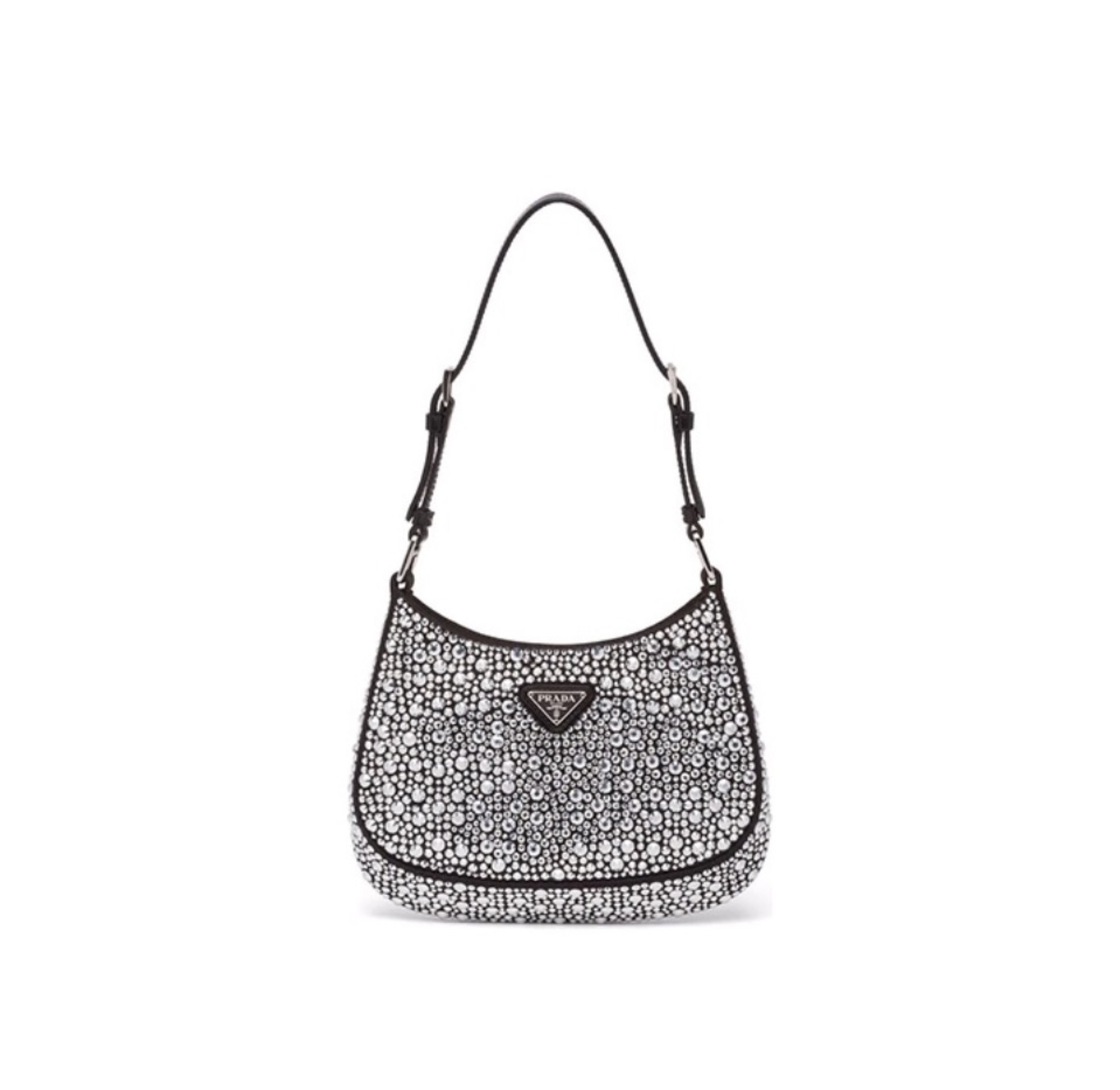 Prada Cleo Leather diamond Shoulder Bag Handbag（Perfect Replica）