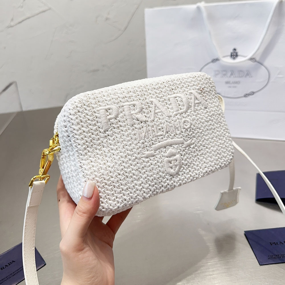 Prada Crochet Camera Bag