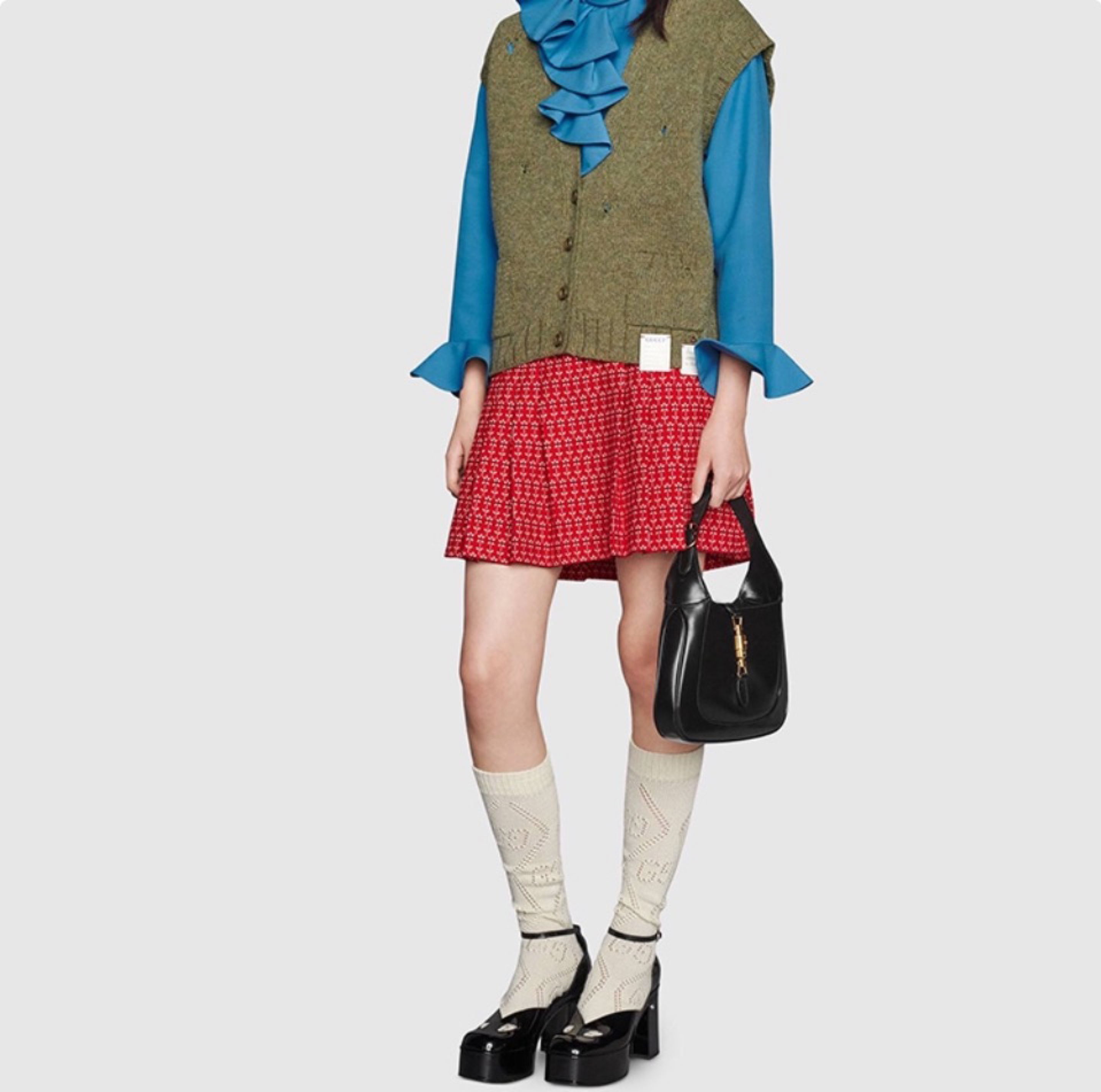 Gucci Jackie 1961 Half Moon Shoulder Bag(Perfect Replica)