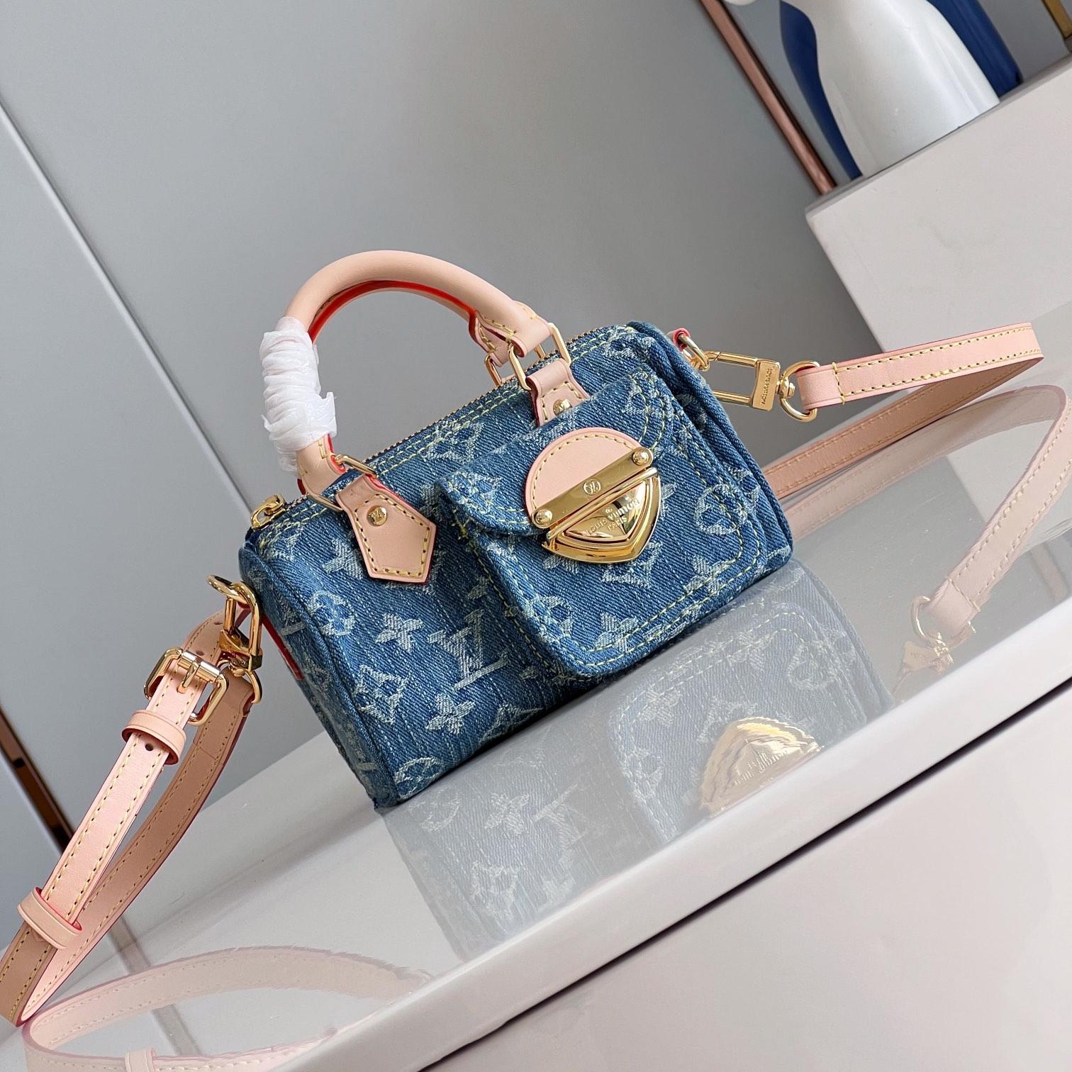 Louis Vuitton LV Nano Speedy  Hand Crossbody Bag  M82950 Top quality(Perfect Replica)