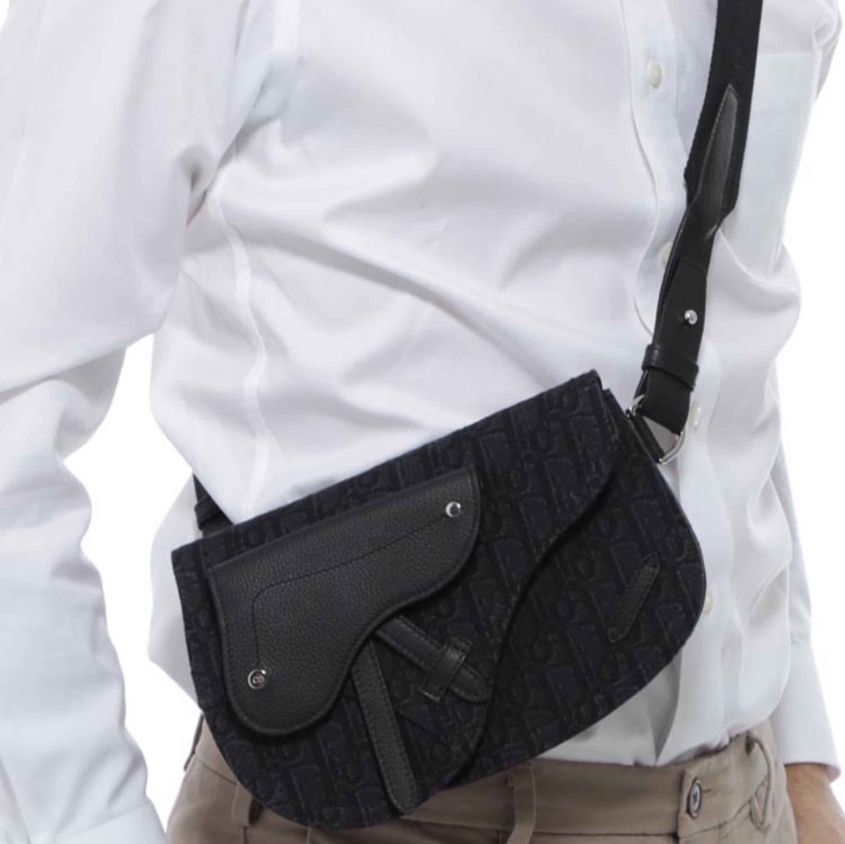 DIOR Saddle  Embroidery Crossbody Bag (Perfect Replica)