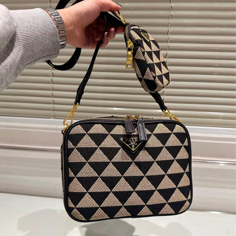 Prada Symbole Jacquard knitted handbag（Perfect Replica）