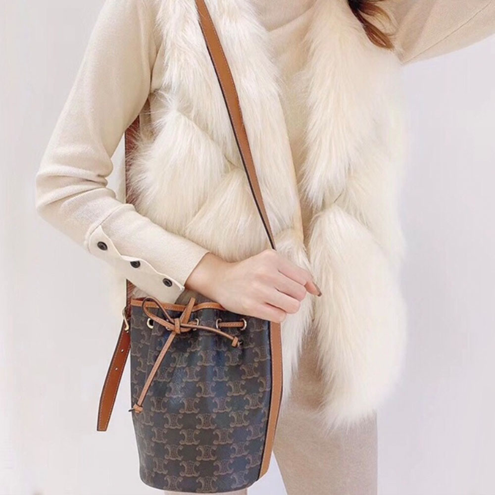 Celine Triomphe Drawstring Bag(Perfect Replica)