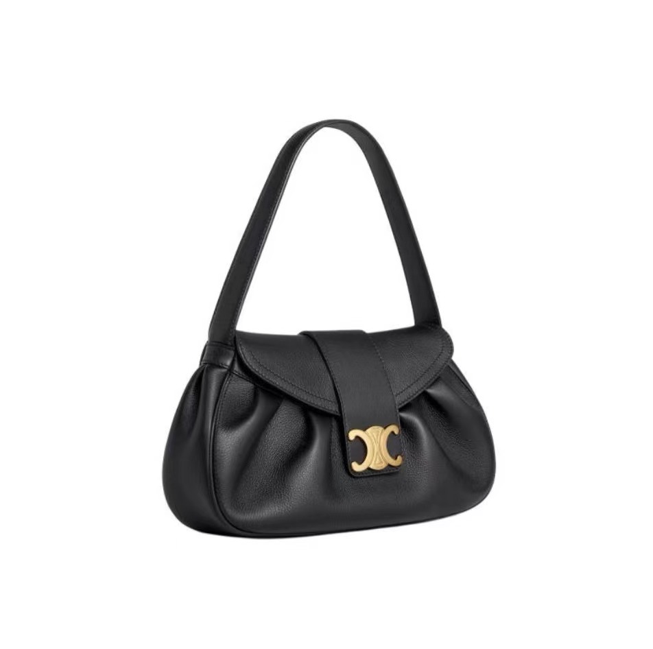 Celine Pebbled Leather Shoulder Bag (Perfect Replica)