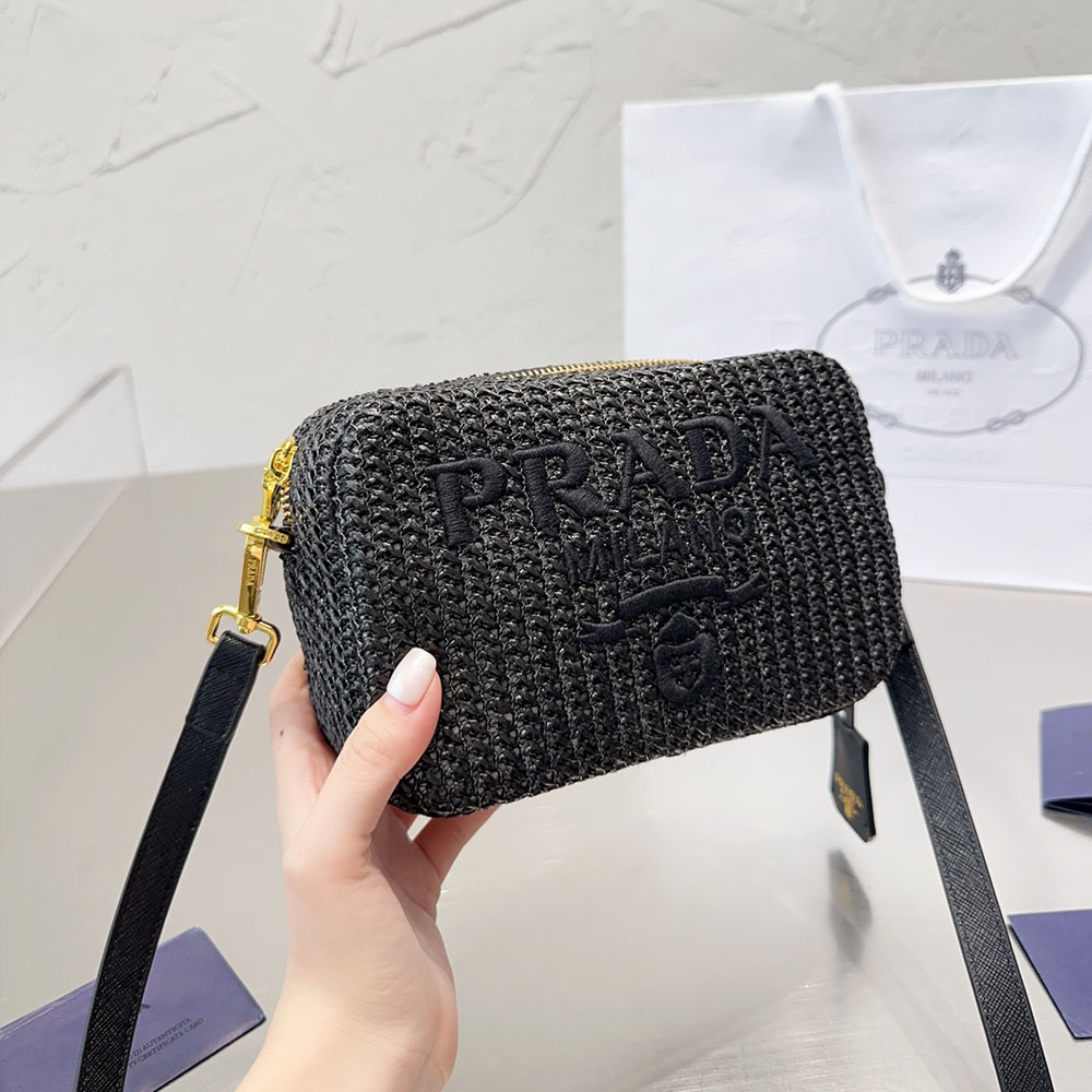 Prada Crochet Camera Bag